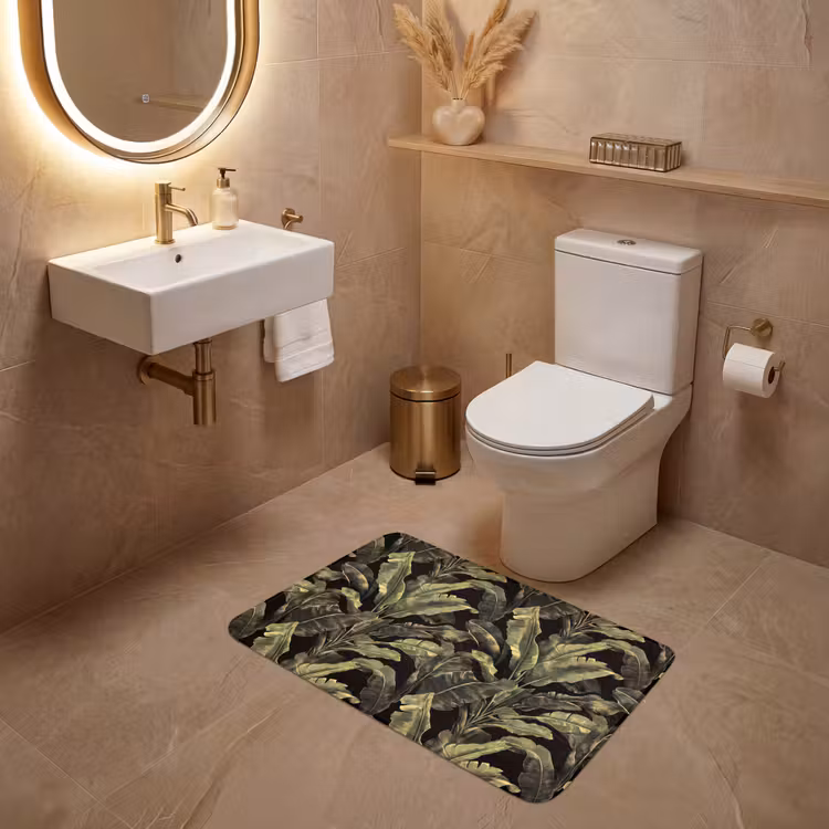 Wc Mat - Botanisch - Bladeren - Groen — 4