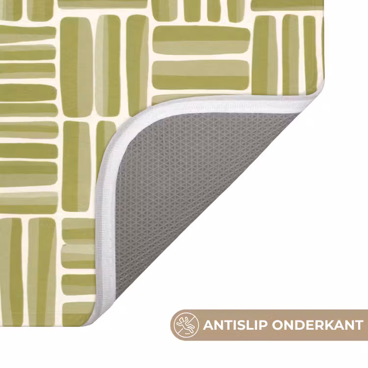 Wc Mat - Vlecht - Patroon - Groen — 3