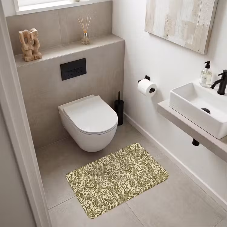 Wc Mat - Abstract - Marmer - Groen — 6