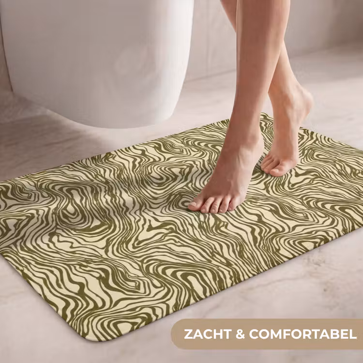 Wc Mat - Abstract - Marmer - Groen — 7