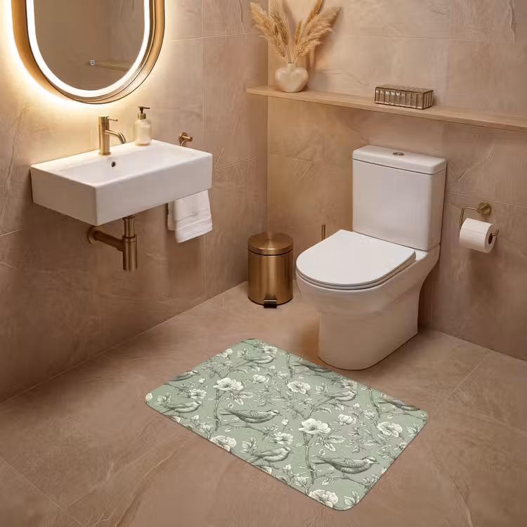Wc Mat - Klassiek - Botanisch - Groen — 4