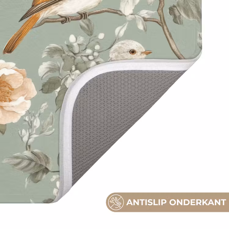 Wc Mat - Roze - Vogels - Kleurrijk — 3