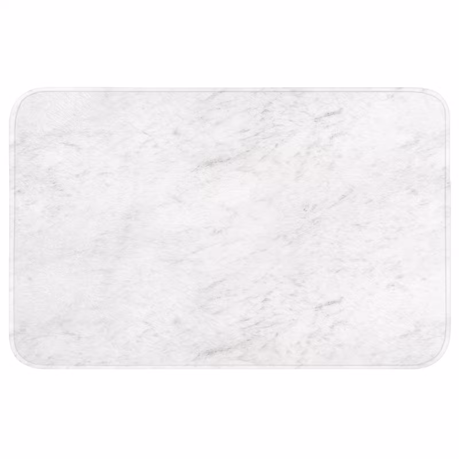 Wc Mat - Wit - Marmer - Grijze aders — 1