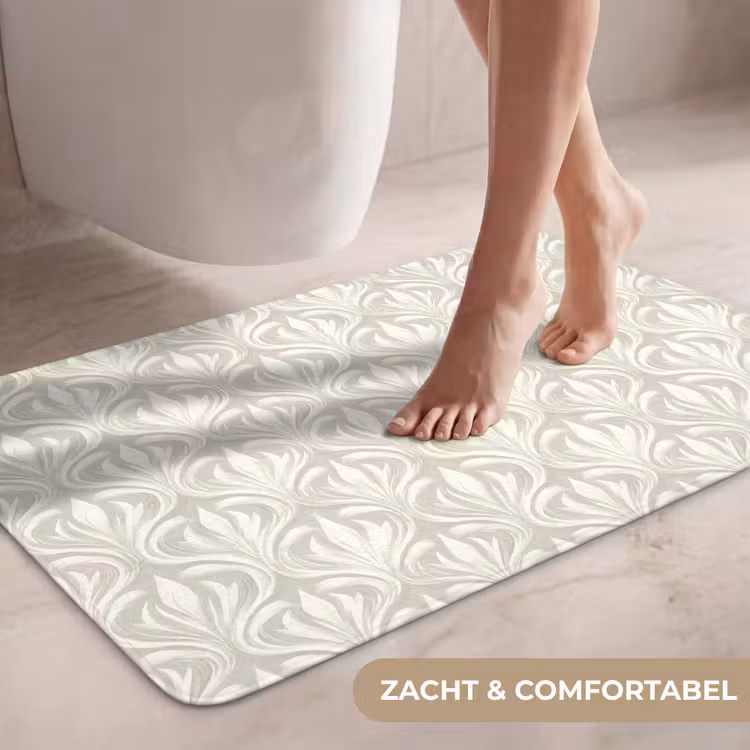 Wc Mat - Barok - Patroon - Beige — 7