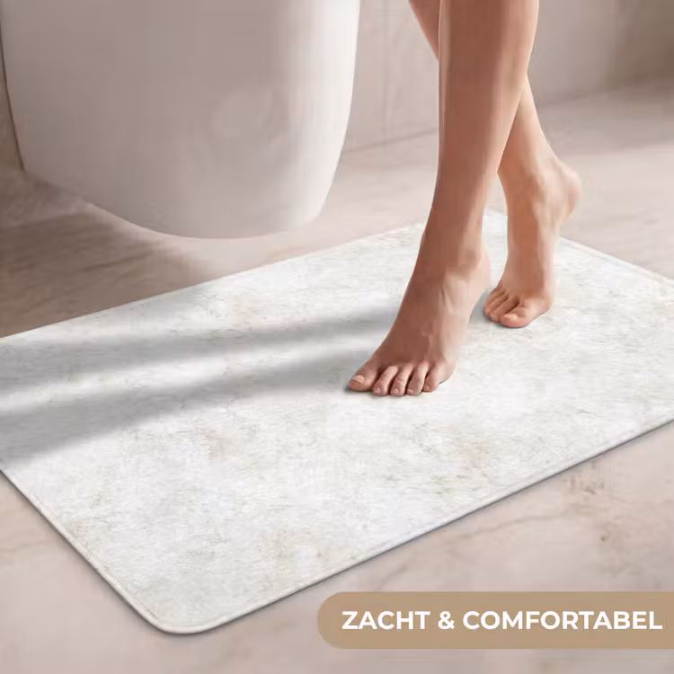 Wc Mat - Beige - Marmer - Aders — 7