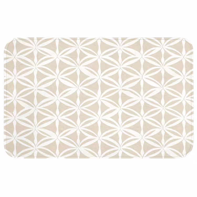 Wc Mat - Motief - Modern - Beige — 1