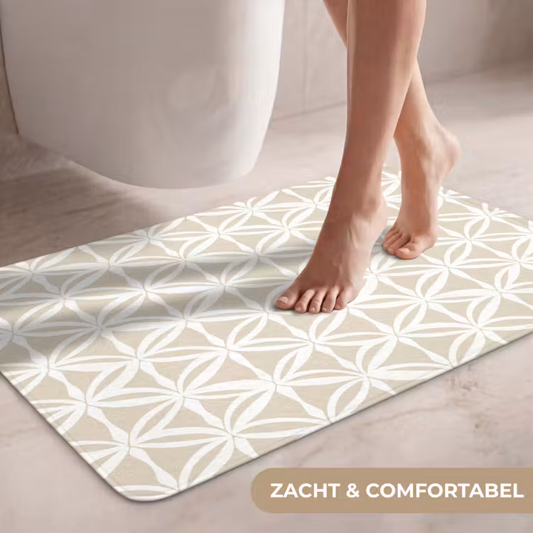 Wc Mat - Motief - Modern - Beige — 7