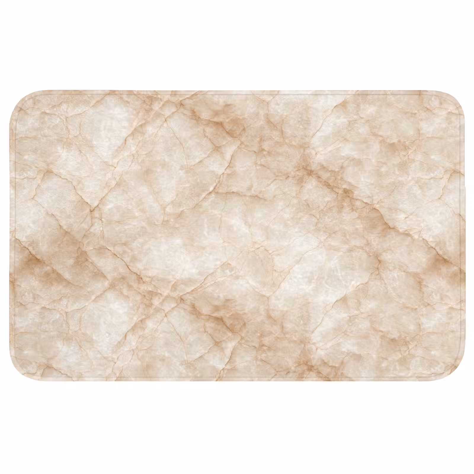 Wc Mat - Kristalstructuur - Bruin - Marmer — 1