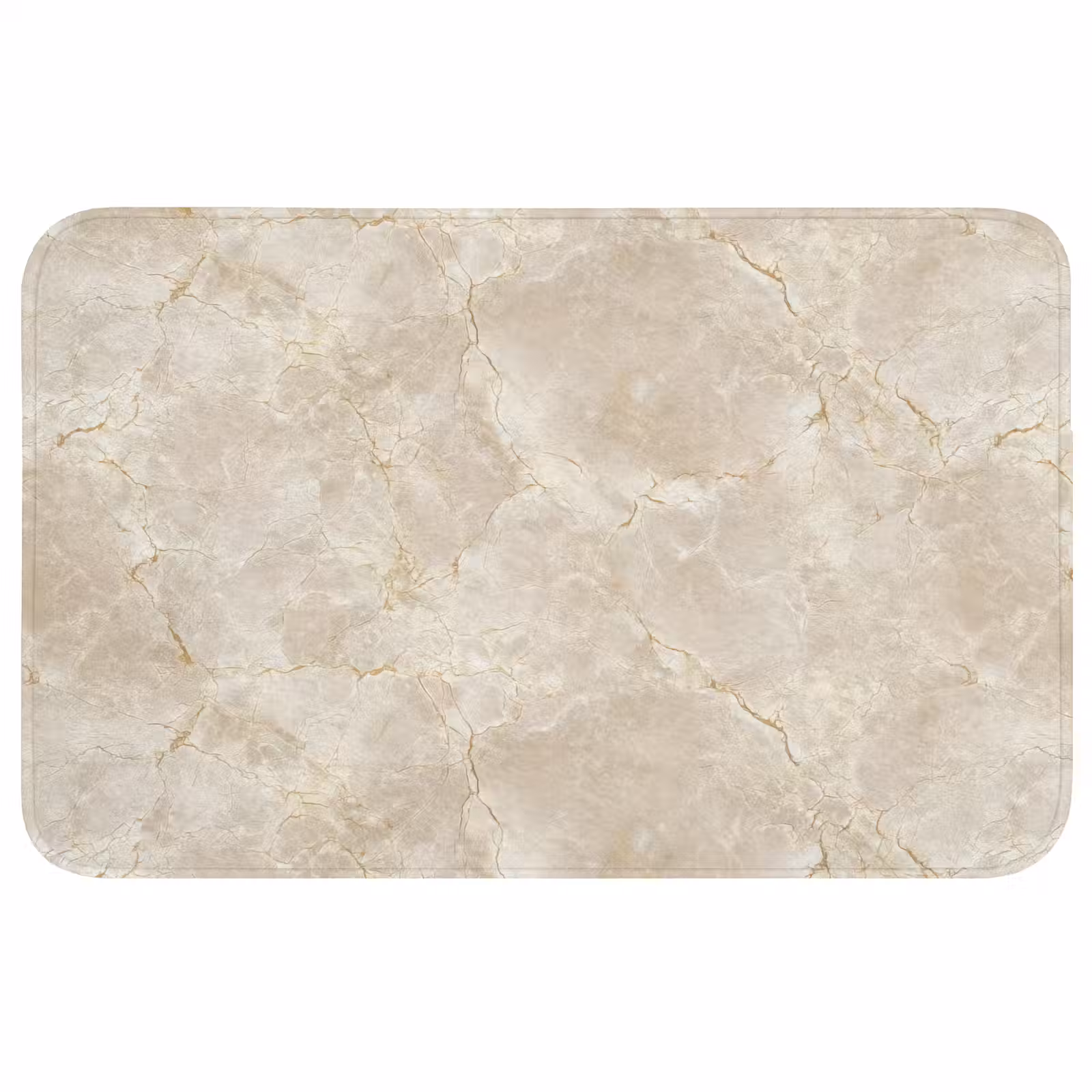Wc Mat - Lichtbeige - Marmer - Aders — 1
