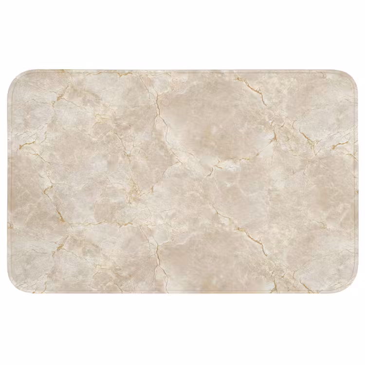Wc Mat - Lichtbeige - Marmer - Aders