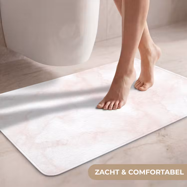 Wc Mat - Wolkenstructuur - Roze - Marmer — 7