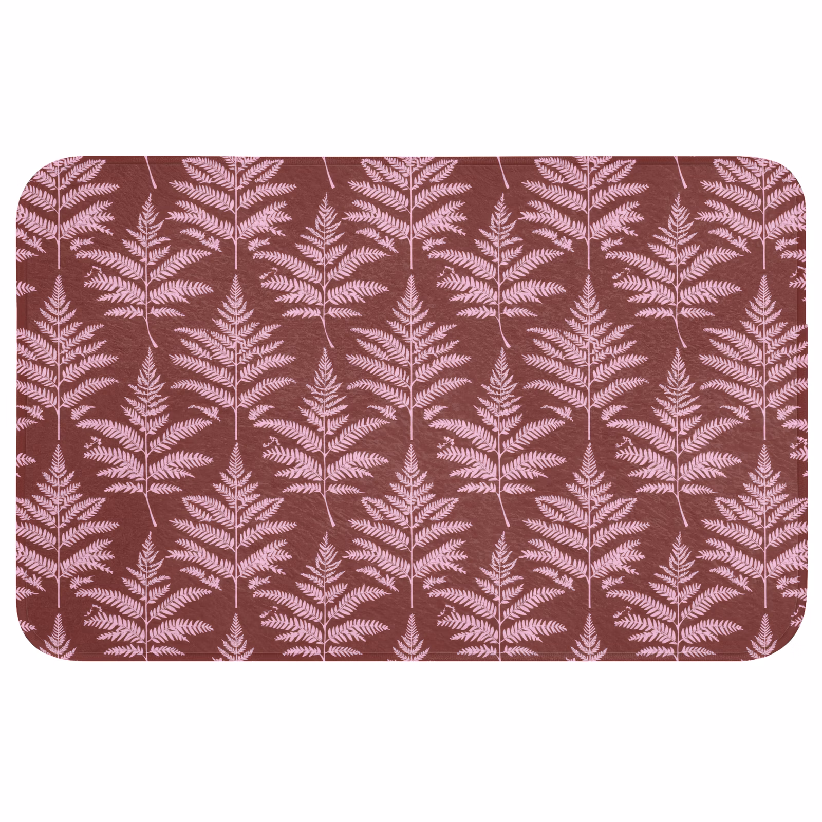 Wc Mat - Blad - Patroon - Paars — 1