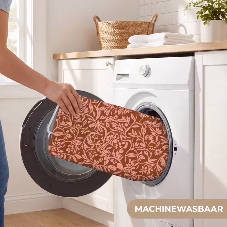 Wc Mat - Bloemen - Print - Roze — 5