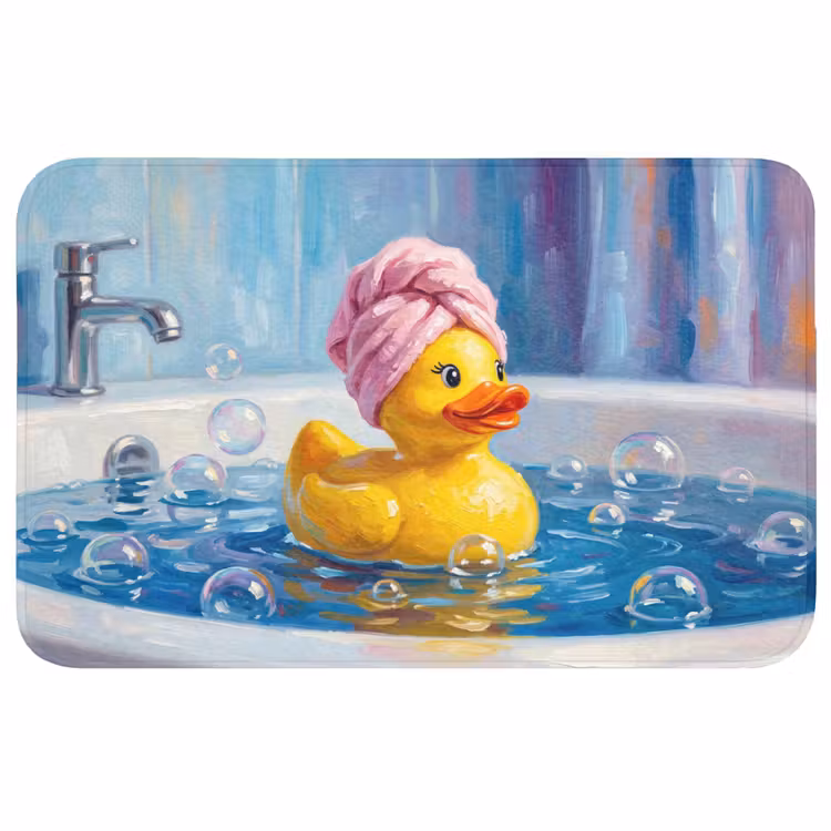 Wc Mat - Creatief - Badeend - Kleurrijk — 1