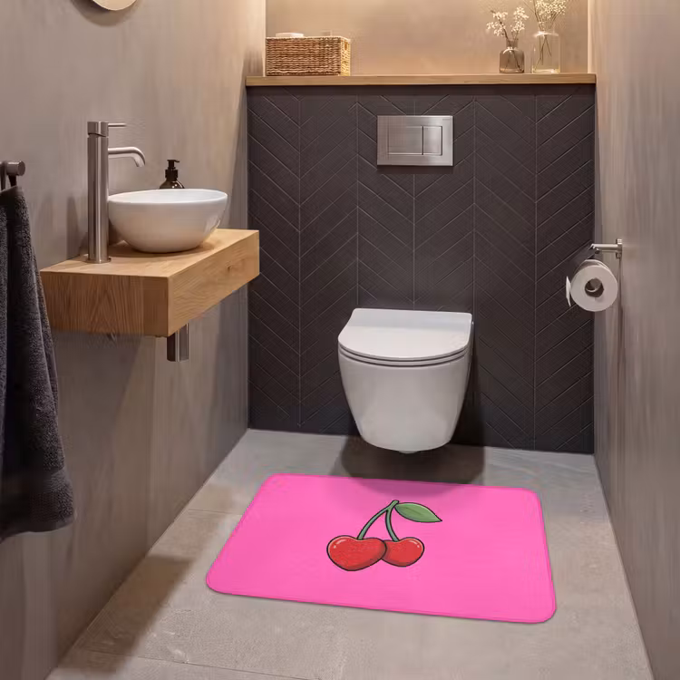 Wc Mat - Kers - Roze - Fruit — 2