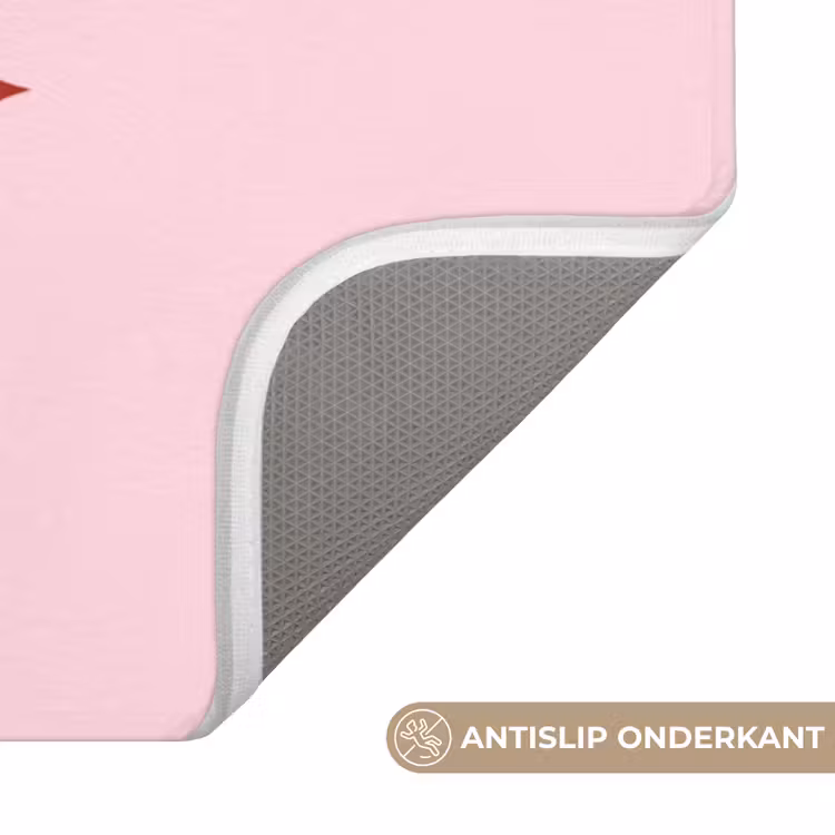 Wc Mat - Bloem - Roze - Hartjes — 3