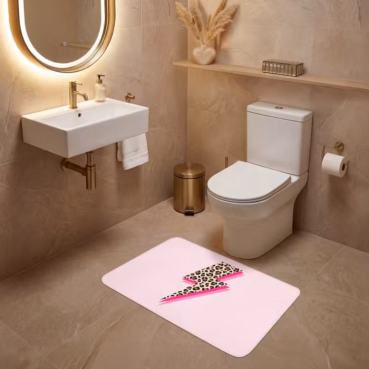 Wc Mat - Stippen - Roze - Bliksem — 4