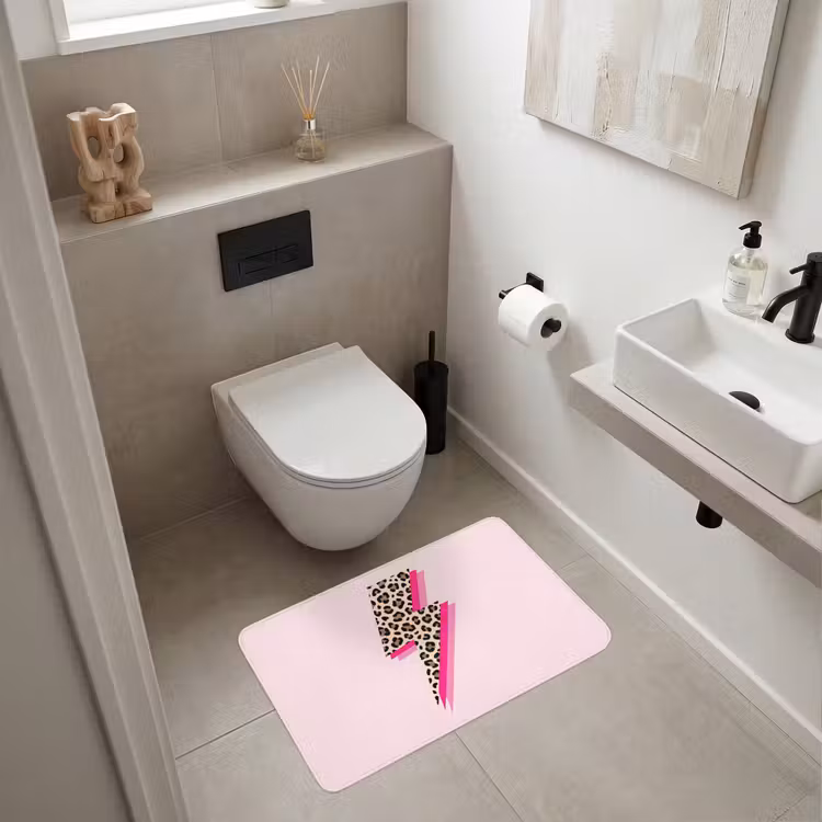 Wc Mat - Stippen - Roze - Bliksem — 6