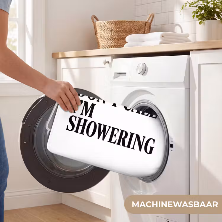 Wc Mat - Tekst - Modern - Zwart - Wit — 5