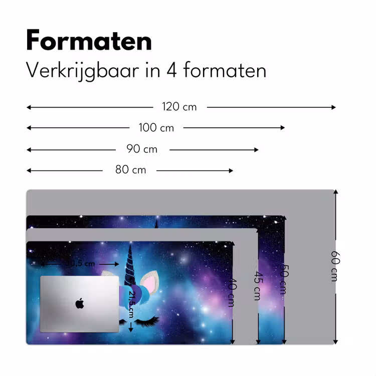Bureau onderlegger - Eenhoorn - Sterren - Blauw — 7