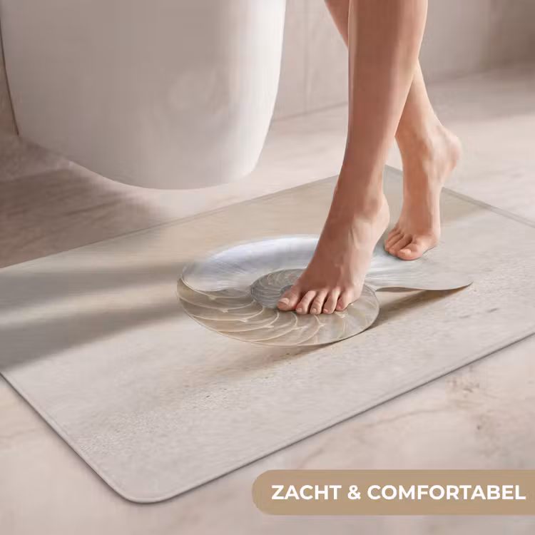 Wc Mat - Schelp - Spiraal - Beige — 7