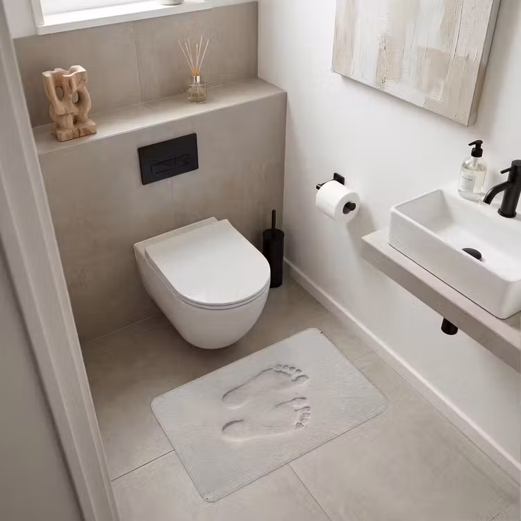 Wc Mat - Voeten - Afdrukken - Zand — 6