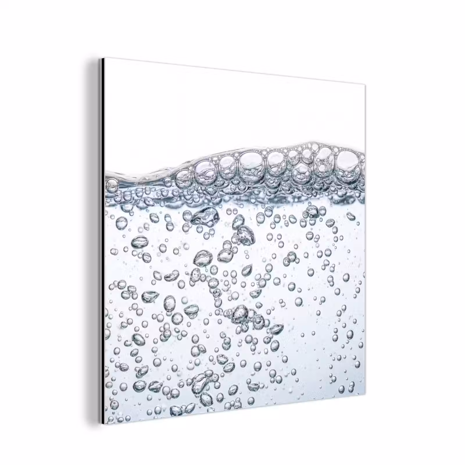 Aluminium schilderij - Luchtbellen - Water - Dynamisch — 1