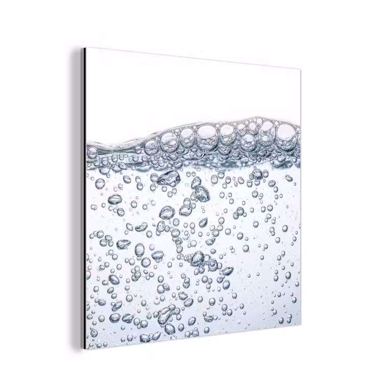 Aluminium schilderij - Luchtbellen - Water - Dynamisch — 1