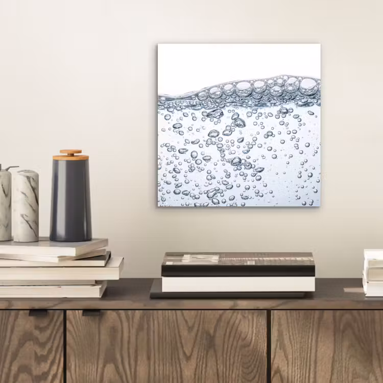 Aluminium schilderij - Luchtbellen - Water - Dynamisch — 2