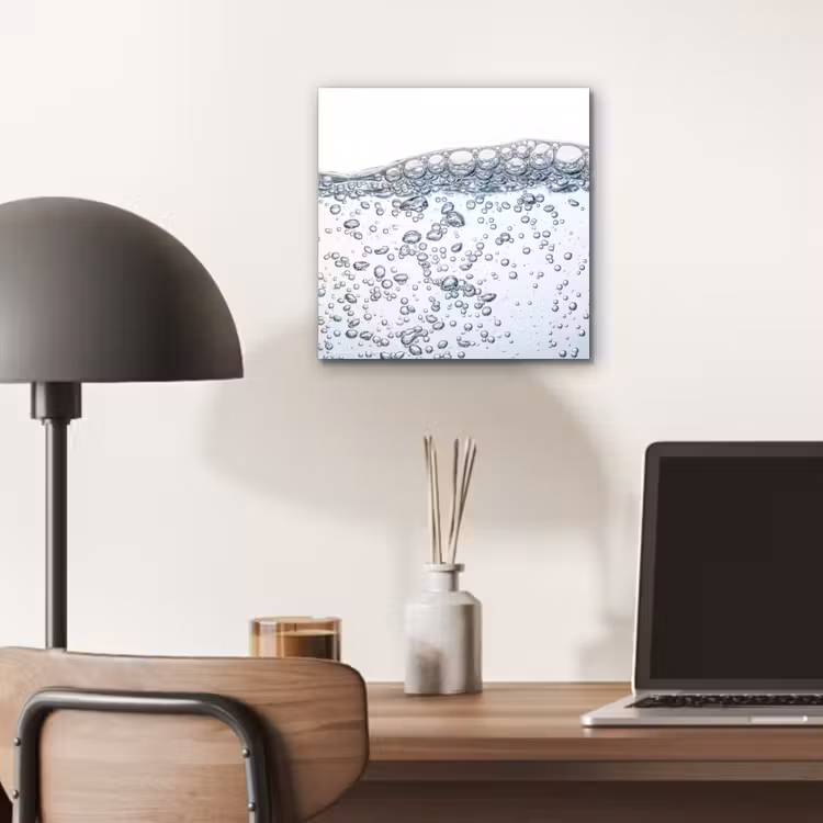 Aluminium schilderij - Luchtbellen - Water - Dynamisch — 6