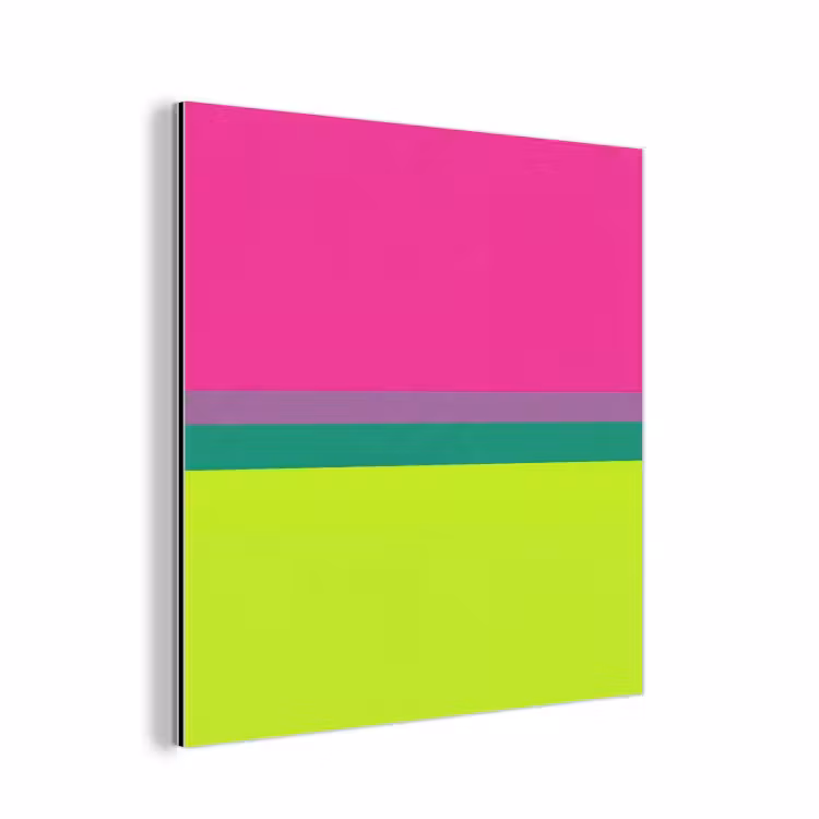 Aluminium schilderij - Strepen - Modern - Kleurrijk — 1