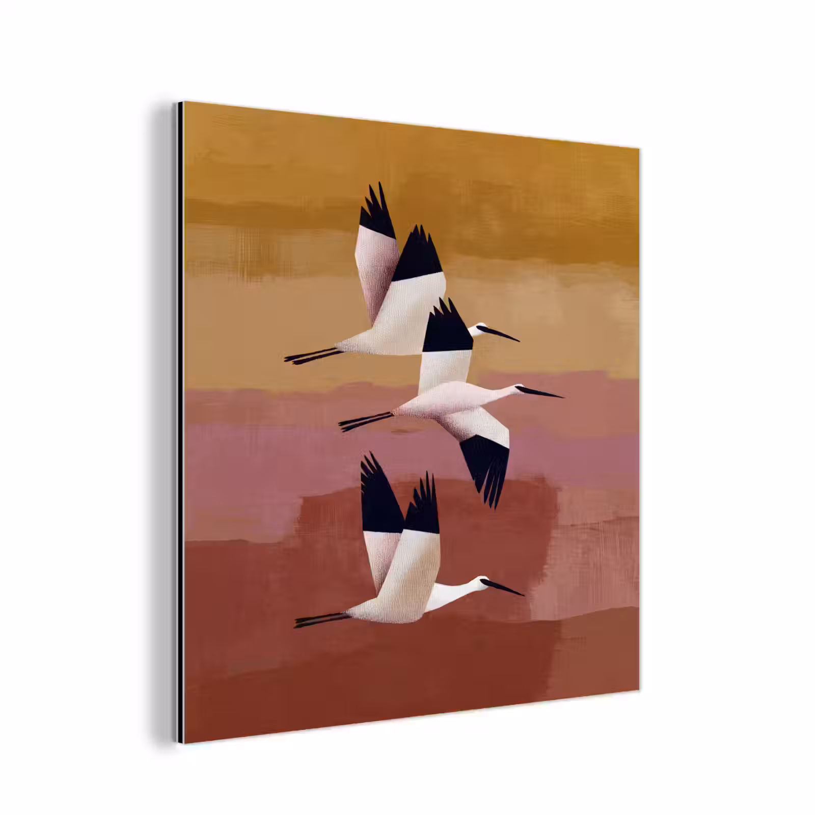 Aluminium schilderij - Vogels - Snavel - Abstract — 1