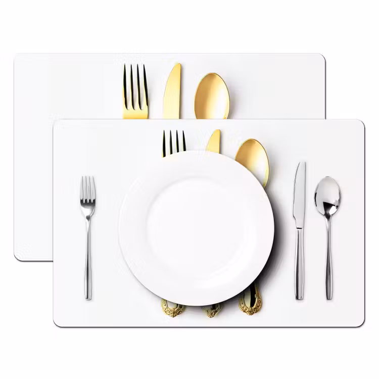 Placemat - 6 stuks - Bestek - Goud — 2