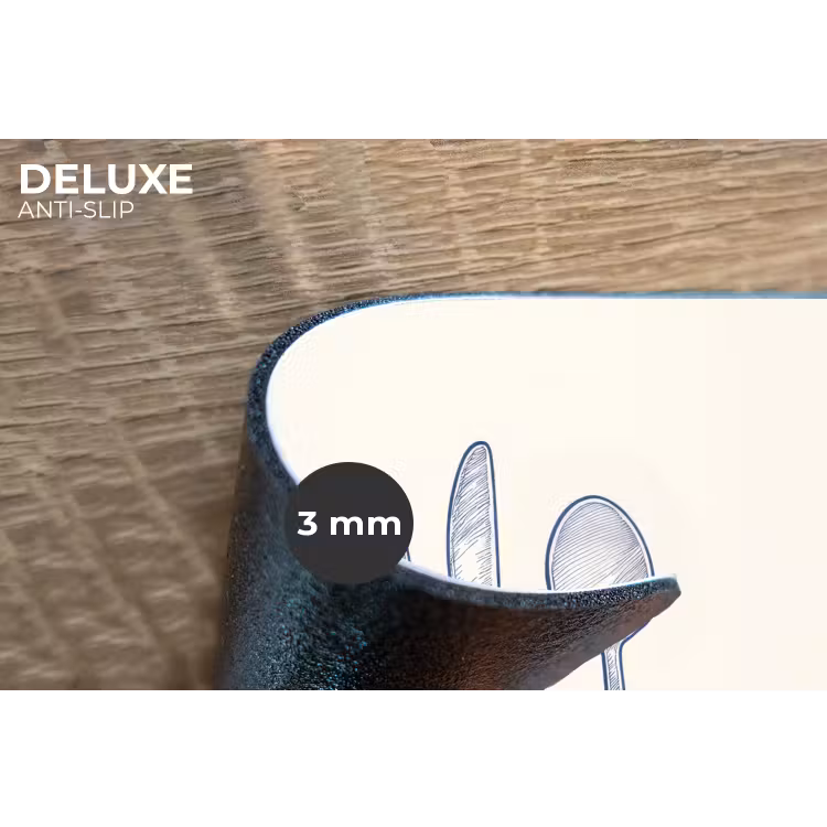 Placemat - 6 stuks - Blauw - Bestek - Lijn — 4