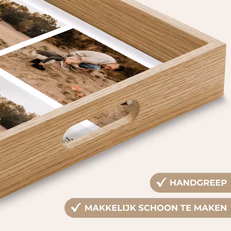 Gepersonaliseerd dienblad - Collage hartje — 5