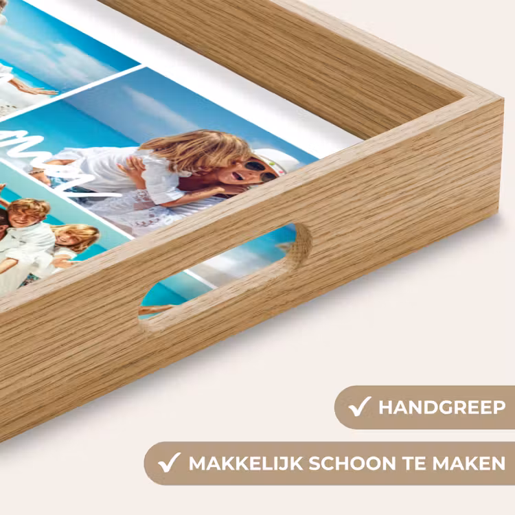 Gepersonaliseerd dienblad - Mama - Collage 4 Foto's — 5