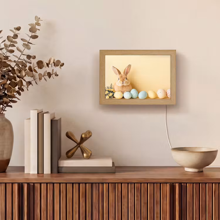Lightbox - Wandlamp - Eieren - Konijn - Pasteltinten — 4