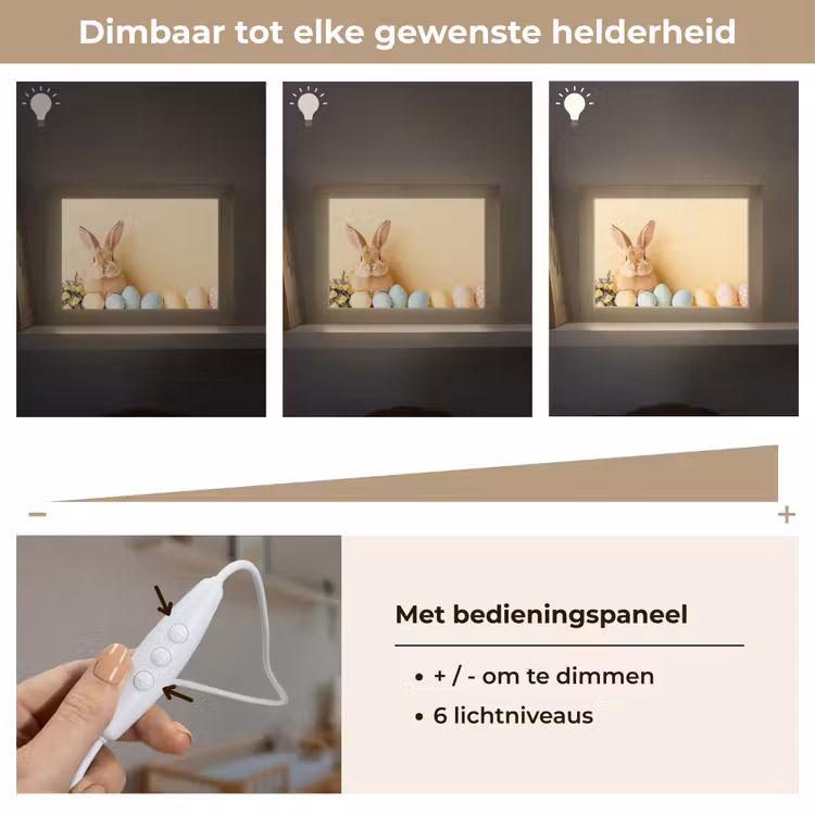 Lightbox - Wandlamp - Eieren - Konijn - Pasteltinten — 8