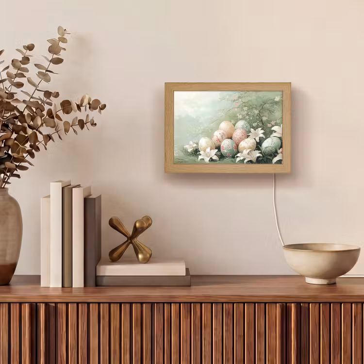 Lightbox - Wandlamp - Paaseieren - Pasteltinten - Bloemen — 4