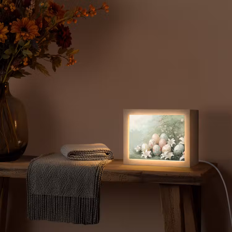 Lightbox - Wandlamp - Paaseieren - Pasteltinten - Bloemen — 5