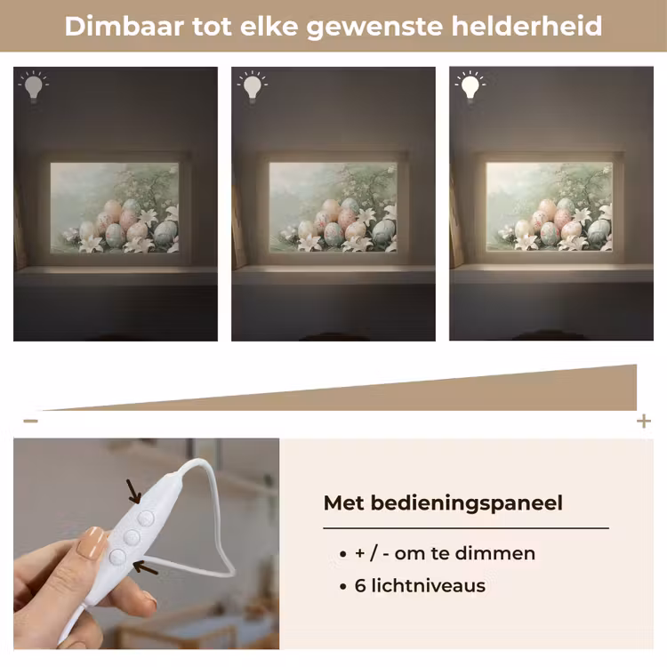 Lightbox - Wandlamp - Paaseieren - Pasteltinten - Bloemen — 8