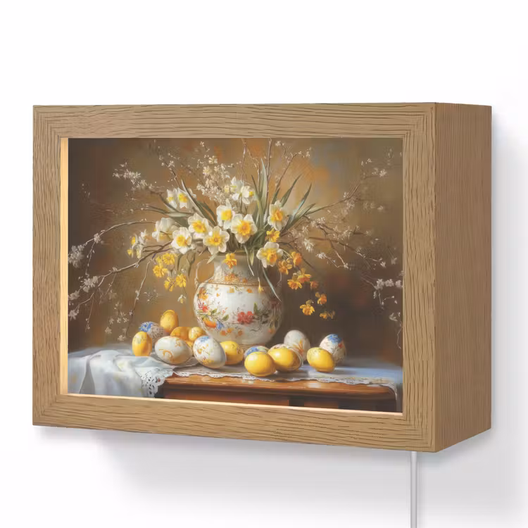 Lightbox - Wandlamp - Paaseieren - Stilleven - Vaas — 1