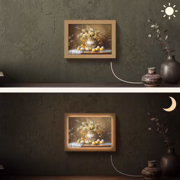 Lightbox - Wandlamp - Paaseieren - Stilleven - Vaas — 3