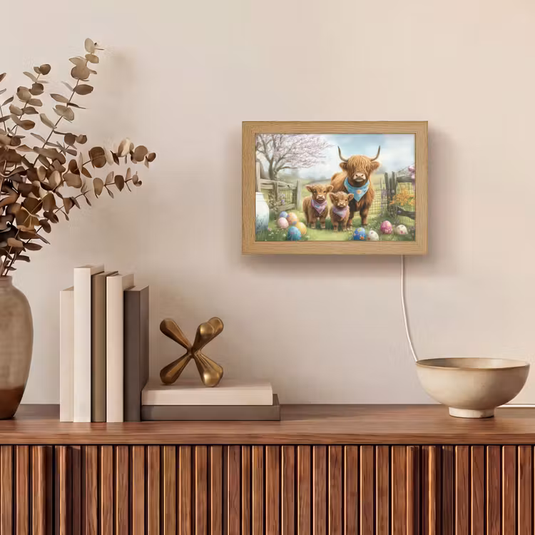 Lightbox - Wandlamp - Schotsehooglanders - Paaseieren - Lente — 4