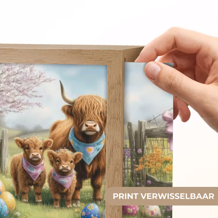 Lightbox - Wandlamp - Schotsehooglanders - Paaseieren - Lente — 6