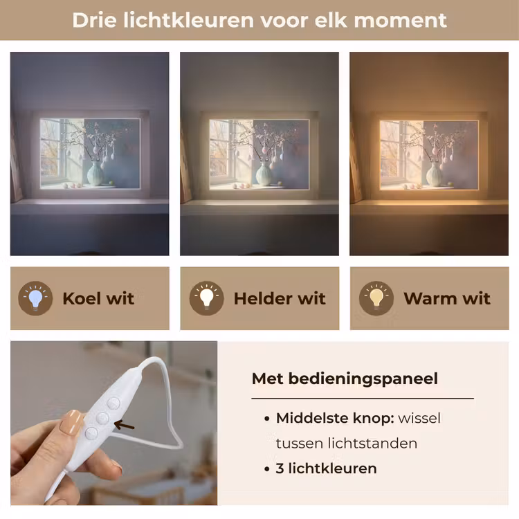 Lightbox - Wandlamp - Stilleven - Vaas - Paastak — 7