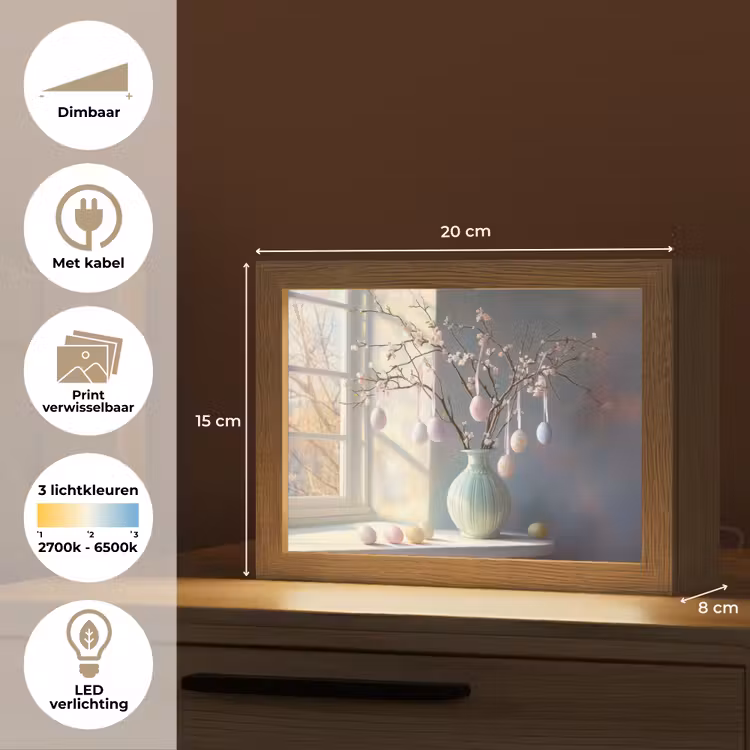 Lightbox - Wandlamp - Stilleven - Vaas - Paastak — 9