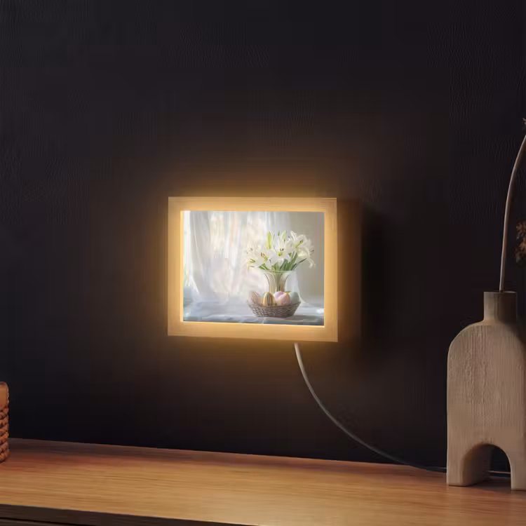 Lightbox - Wandlamp - Vaas - Eieren - Bloemen — 2