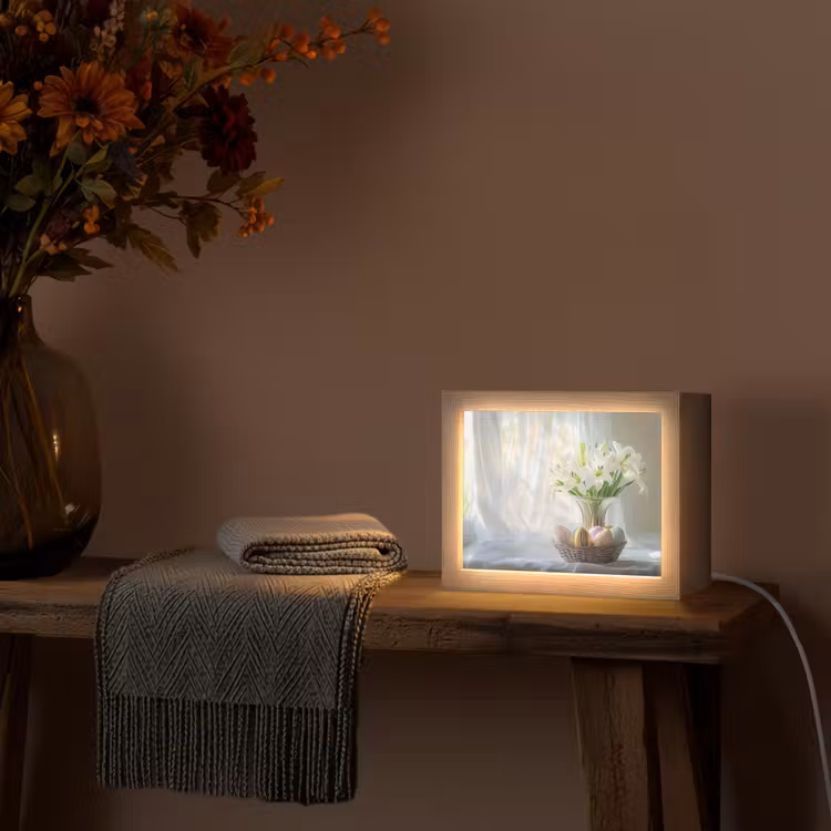 Lightbox - Wandlamp - Vaas - Eieren - Bloemen — 5