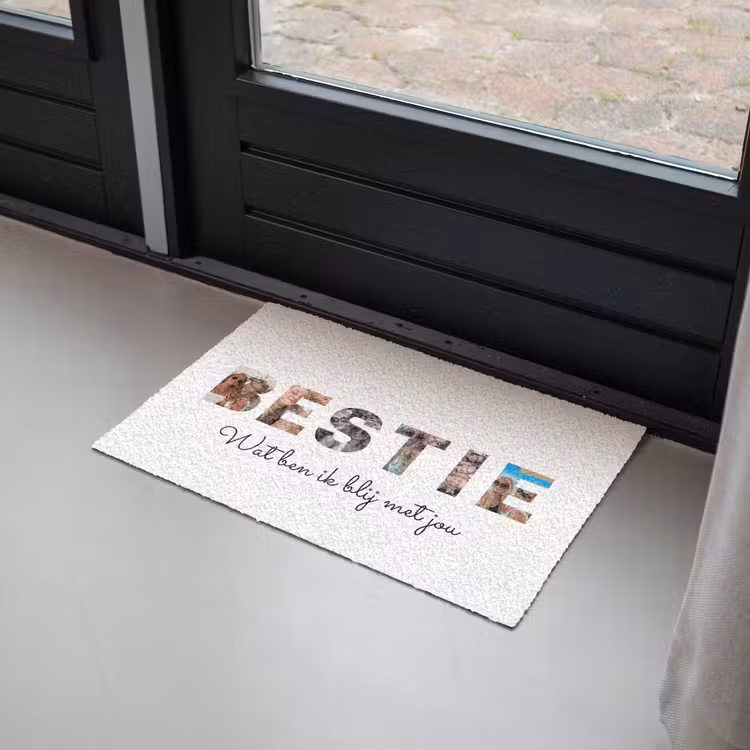 Gepersonaliseerde deurmat - Bestie - Lettercollage — 2